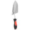 Chrome-plated garden shovel with a 340mm handle, ideal for digging and planting in outdoor gardening projects.