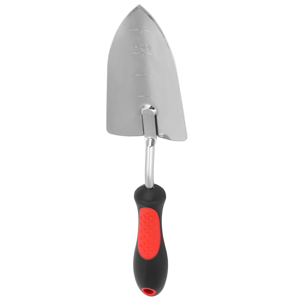 Chrome-plated garden shovel with 340mm blade, ideal for digging and planting, suitable for outdoor gardening tasks.