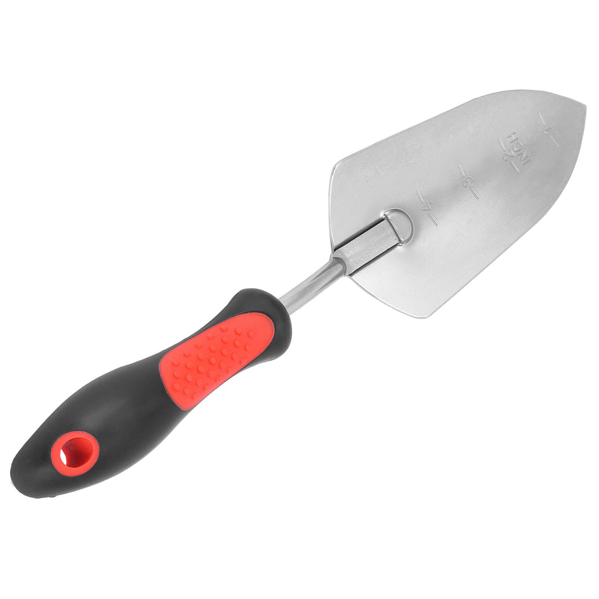Chrome-plated garden shovel by Everything Baby, 340mm digging spade tool for planting and gardening activities.