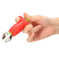 Baby and kids outdoor play toy featuring a strawberry-shaped digging tool and fruit pedicle remover for outdoor fun.