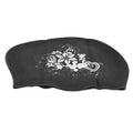 Black silicone swimming cap for kids and ladies, waterproof, long and short hair suitable for diving and swimming activities.