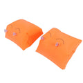 Orange inflatable swimming arm float ring for kids, designed for water safety and comfort during swimming activities.