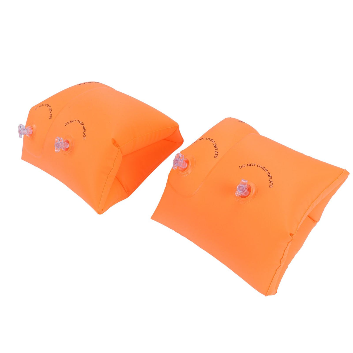 Orange inflatable swimming arm float ring for kids, designed for water safety and comfort during swimming activities.