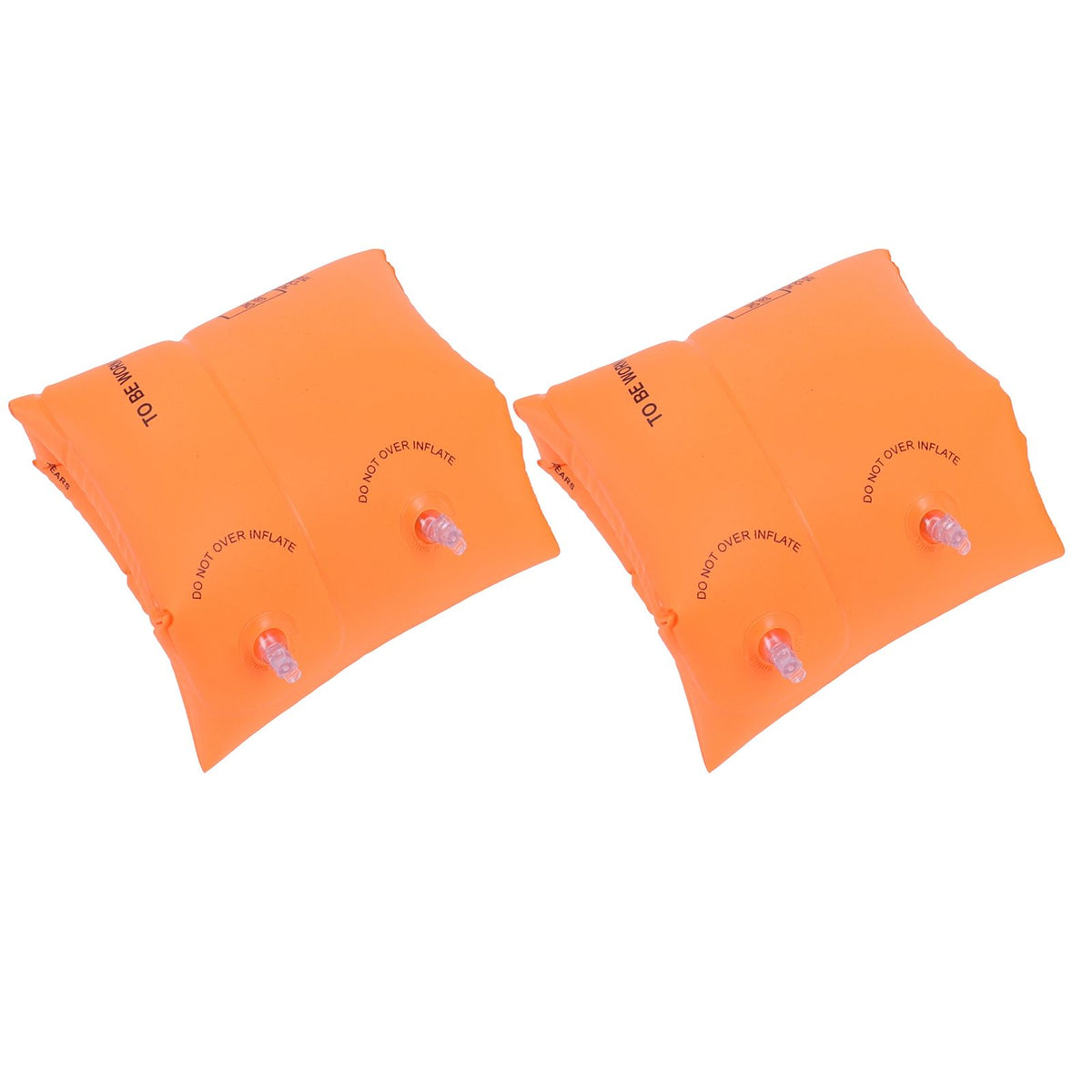 Orange inflatable swimming armband for kids and adults from Everything Baby, featuring water sleeve design for swimming safety.