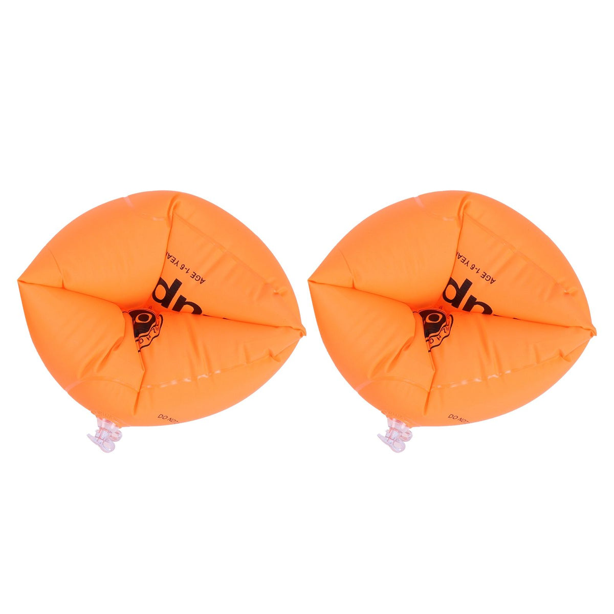Inflatable orange swimming arm ring for kids, water sleeve and floating armband by Everything Baby, designed for safe water play.
