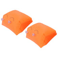 Inflatable orange swimming ring for kids, water sleeve arm floaties, suitable for babies and toddlers, by Everything Baby.