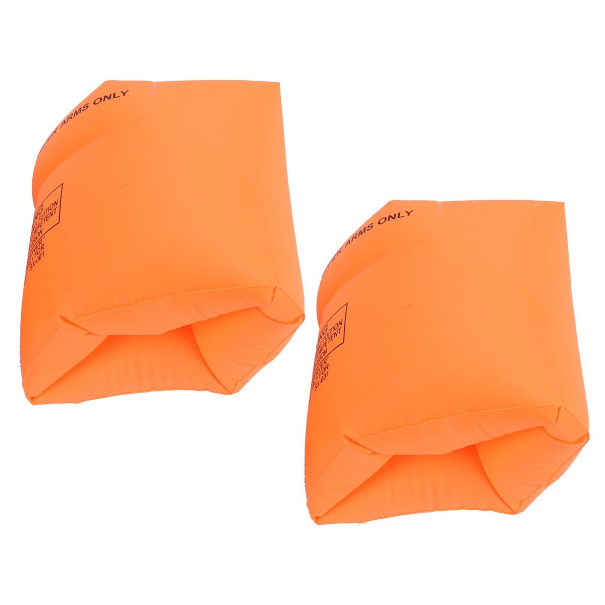 Orange inflatable swimming arm ring for kids, designed for water safety and support during swimming activities.