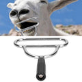 Small veterinary mouth opener for sheep, used for animal mouth procedures and gastric lavage in livestock husbandry.