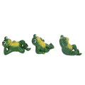 Three outdoor garden frog statues by Everything Baby, decorative American-style frog ornaments for yard, patio, and lawn decor.