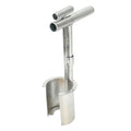 Alloy handheld bulb planter tool for soil sampling, ideal for gardening, weeding, transplanting, and digging in lawns and gardens.