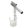 Alloy handheld bulb planter tool for soil sampling, ideal for gardening, weeding, transplanting, and digging in lawns and gardens.