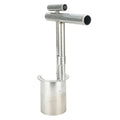 Alloy bulb planter tool for gardening, handheld soil sampler for weeding, transplanting, and digging in outdoor lawn and garden.