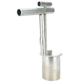 Alloy bulb planter tool for gardening, handheld soil sampler for weeding, transplanting, and digging in lawn and garden projects.