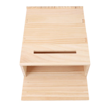 Bat House Weather Resistant Handcrafted Single Chamber Wooden Bat Box for Outdoor Garden Patio Yard