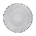 Stainless steel gardening soil sifter with 2mm holes and anti-slip gloves, suitable for compost and garden soil filtering.