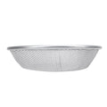 Stainless steel gardening soil sifter with anti-slip gloves, 2mm holes, for compost and sand screening, suitable for gardening projects.