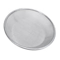 Stainless steel gardening soil sifter with 2mm holes, anti-slip gloves, suitable for compost and soil screening in outdoor gardening.