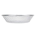 Stainless steel gardening soil sifter with anti-slip gloves, 6mm holes, suitable for compost screening and gardening projects.