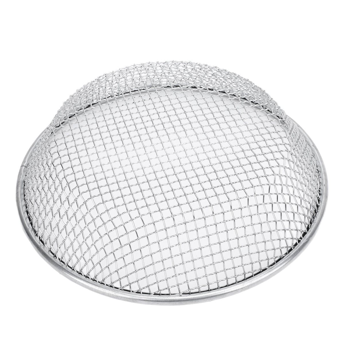 Stainless steel gardening soil sifter with 6mm holes, anti-slip gloves, suitable for compost and soil screening, 50kg capacity.