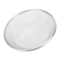 Stainless steel gardening soil sifter with 6mm holes, bearing 50kg, anti-slip gloves, used for compost and soil screening.