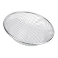 Stainless steel gardening soil sifter with 6mm holes, bearing 50kg, includes anti-slip gloves for outdoor gardening and soil separation.