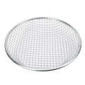 Stainless steel gardening soil sifter with 10mm holes, heavy-duty bearing, anti-slip gloves, used for compost and soil screening.