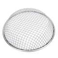 Stainless steel gardening soil sifter with 10mm holes, anti-slip gloves, for gardening and soil compost, suitable for outdoor use.