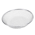 Stainless steel gardening soil sifter with 10mm holes, bearing 50kg capacity, includes anti-slip gloves for outdoor gardening use
