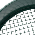 Dark green garden soil sieve with interchangeable mesh sizes 3mm, 6mm, 9mm, and 12mm for garden riddle and planting soil.