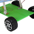 Mini solar powered car for kids with cartoon fish design, featuring a 5W monocrystalline silicon solar panel for educational play.