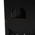 Weatherproof wooden bat house with three chambers, designed for outdoor gardens, patios, and backyards.