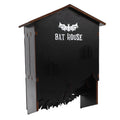 Weatherproof wooden bat house with three chambers, designed for outdoor garden or backyard use by Everything Baby.