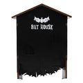 Weatherproof wooden bat house with three chambers, designed for outdoor use in gardens, patios, or backyards by Everything Baby.