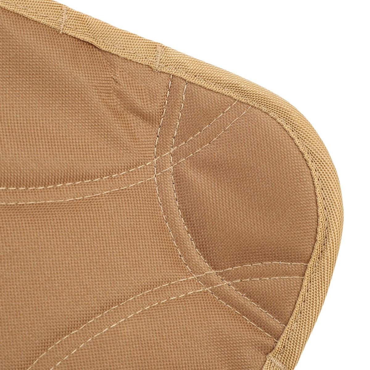 Lightweight khaki folding camping stool with 360-degree rotating seat, portable small chair for outdoor activities like camping and fishing