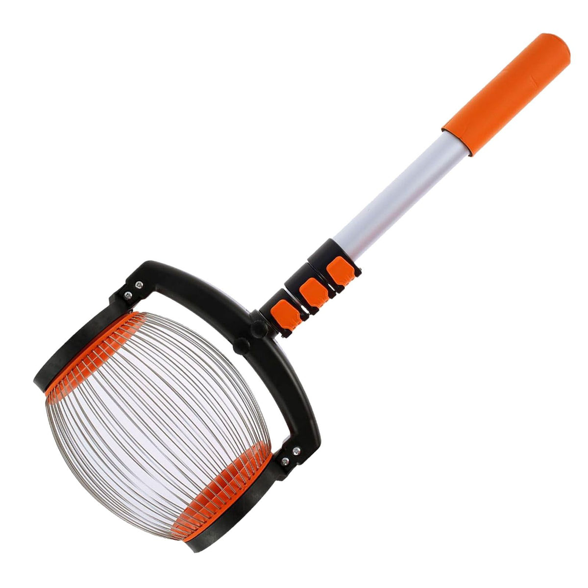Telescopic Nut Gatherer and Pecan Picker for outdoor play, featuring a rolling roller design for collecting walnuts and acorns.