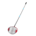 Stainless steel rolling nut gatherer with 44.7-inch handle for collecting acorns, pecans, and walnuts outdoors, by Everything Baby.
