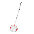 Nut gatherer roller with comfortable handle, used for collecting walnuts, chestnuts, pecans, and acorns during outdoor play.