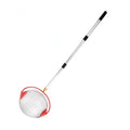 Nut gatherer roller with comfortable handle for collecting acorns, walnuts, chestnuts, and pecans during outdoor play.