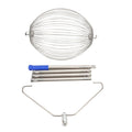 Stainless steel nut gatherer roller for picking up walnuts, acorns, and small outdoor objects, designed for kids' outdoor play.