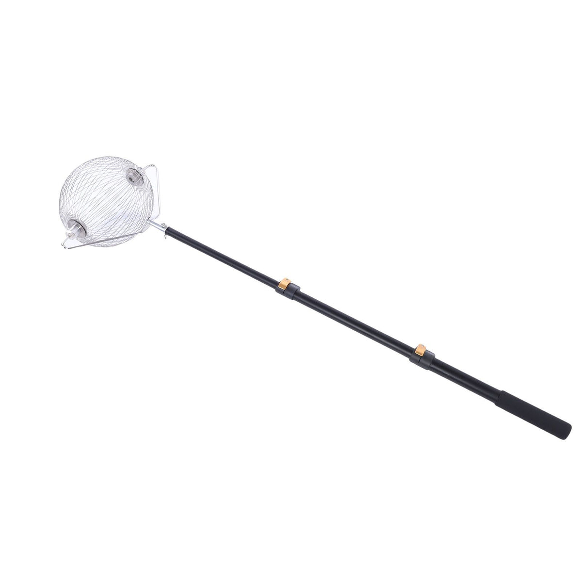 Baby and kids outdoor ball nut collector with telescopic aluminum pole for tennis balls and chestnuts, versatile toy for outdoor play.