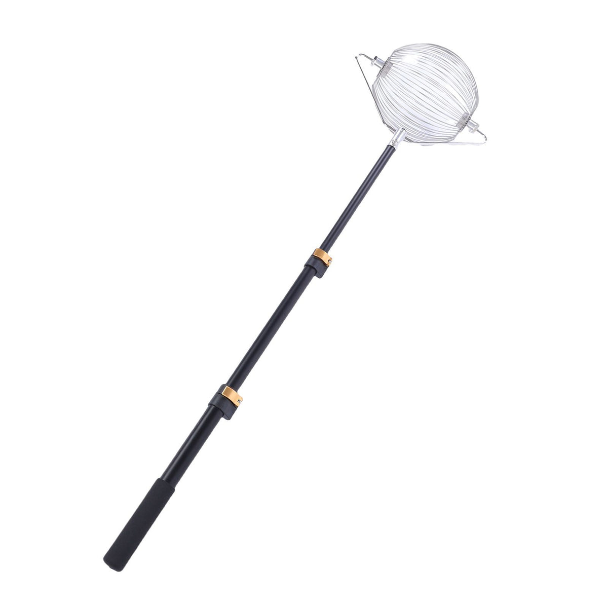 Ball Nut Collector S size with telescopic aluminum pole for tennis balls and chestnuts, ideal for outdoor play and ball gathering.