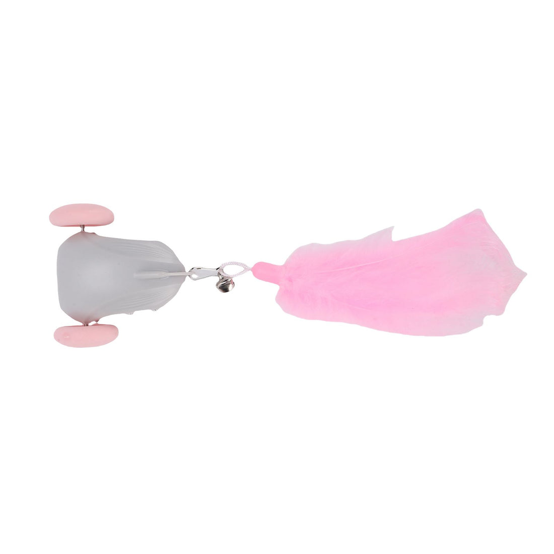 Electric running toy car for cats by Everything Baby, motion-activated interactive cat toy with feather teaser and silent tires.