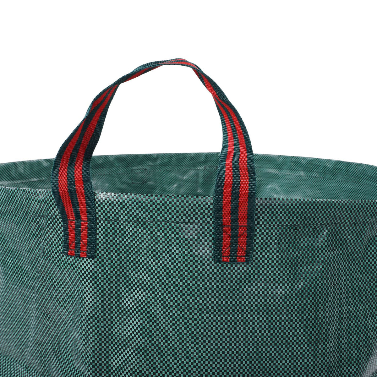 Waterproof green yard waste bag from Everything Baby, reusable standable leaf bag with handles for gardening and outdoor cleanup.