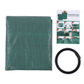 Waterproof 272L reusable yard waste leaf bag with handles, green thickened polypropylene for outdoor gardening and recycling.