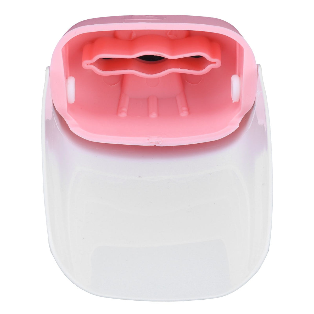 Pink portable faucet extender for toddlers, hand washing sink extension spout, suitable for baby and kids outdoor play.