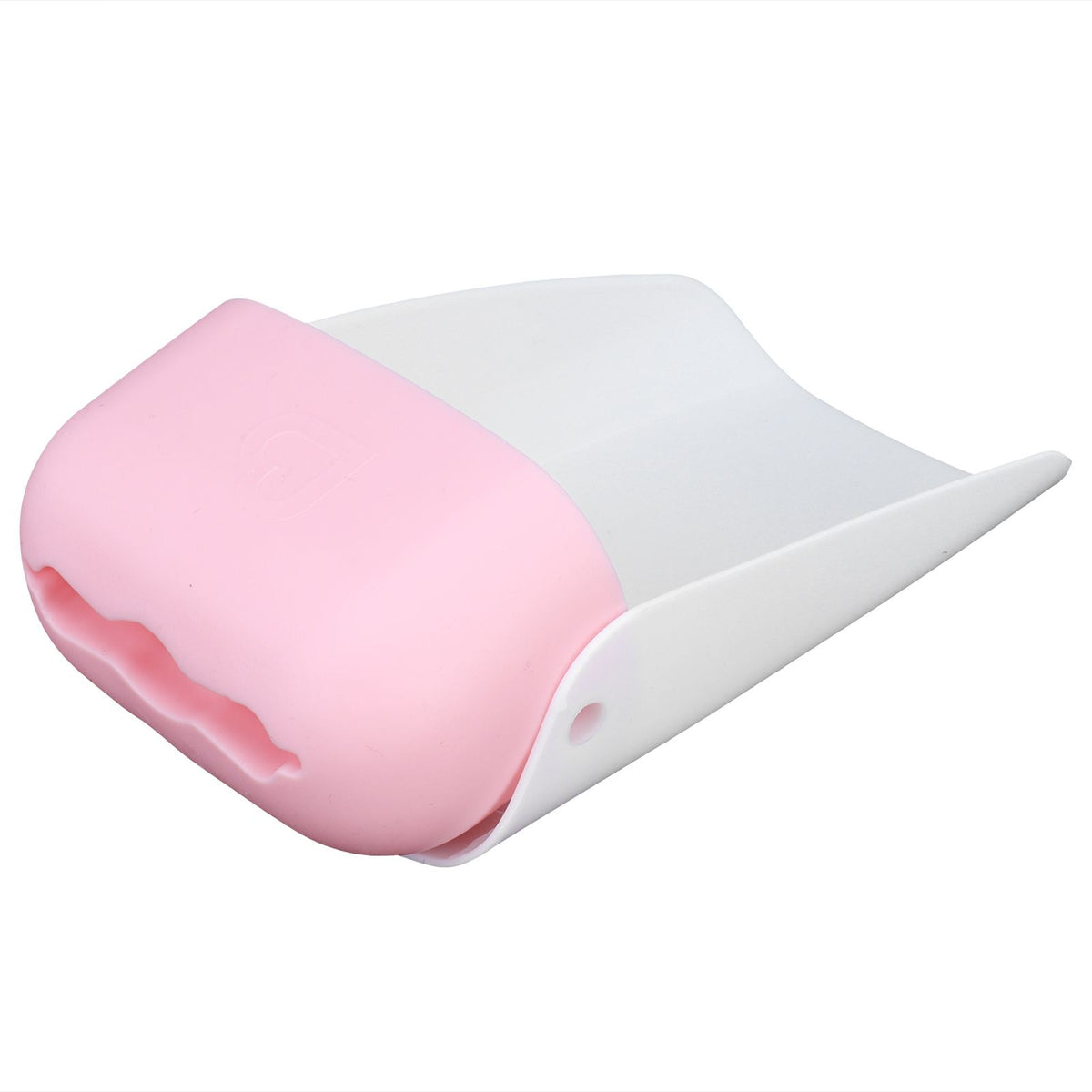Pink portable faucet extender spout for toddler and kids hand washing, designed for outdoor use, by Everything Baby.