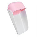 Pink portable faucet extender for toddlers, baby hand washing sink extension spout, suitable for kids outdoor play and hygiene.