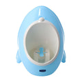 Portable cartoon baby standing urinal and travel potty for children, designed for easy use and hygiene during outings.