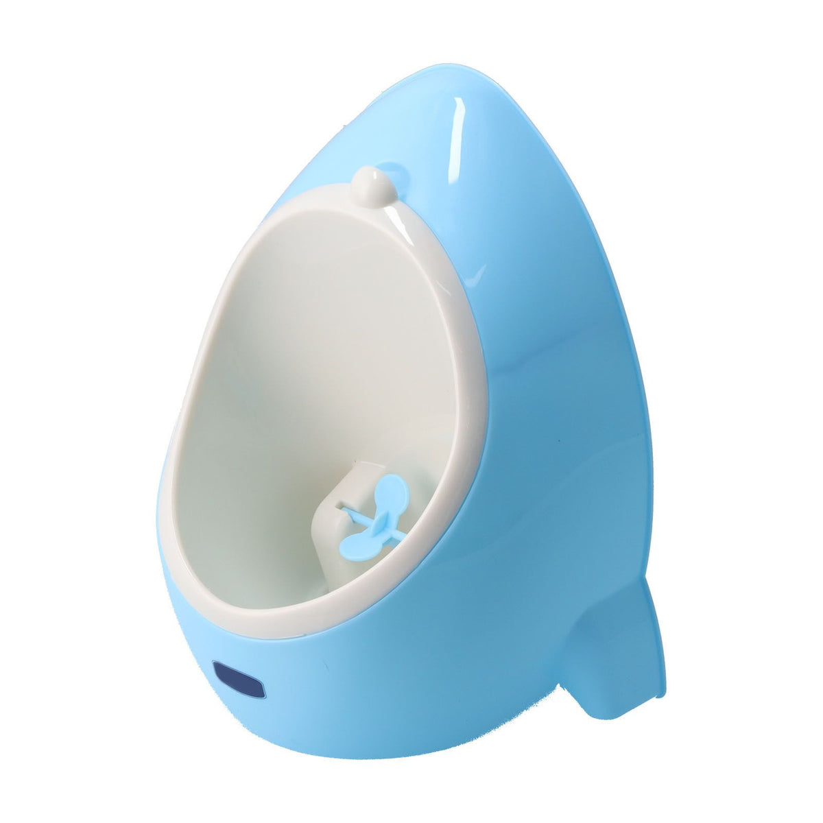 Portable cartoon baby standing urinal for kids, compact traveling toilet, designed for baby health and grooming by Everything Baby.