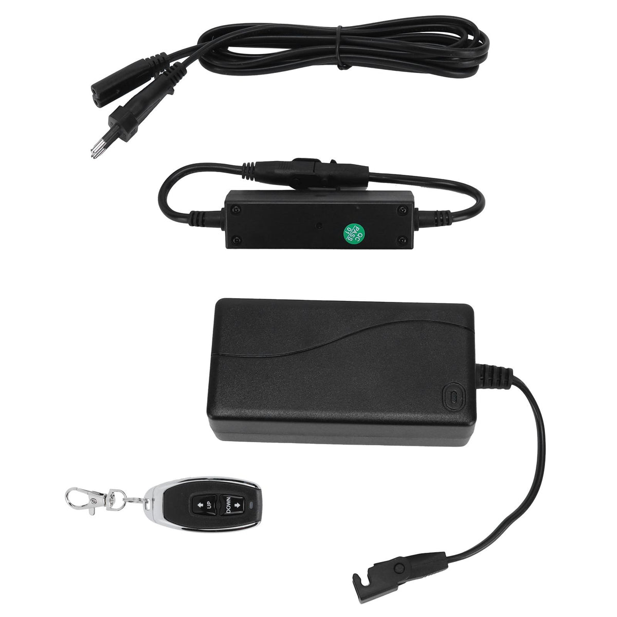 Baby ride-on car remote controller compatible with 29V DC linear actuator, suitable for electric curtain and door automation.